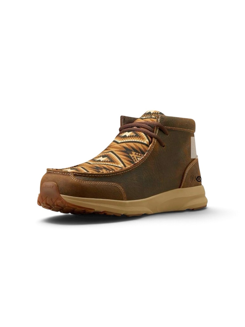 Ariat Spitfire NWT Men's 12 Brown & Tan Patterned Chukka Boots